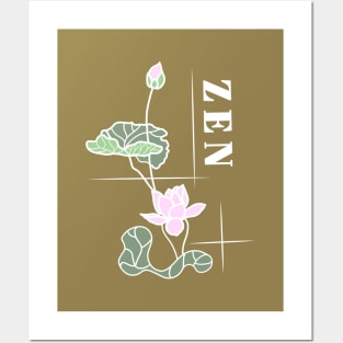 Zen Lotus Meditation Posters and Art